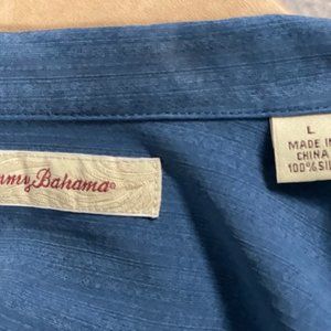 Men's Tommy Bahama 100% Silk Short Sleeve Shirt (Size Large)